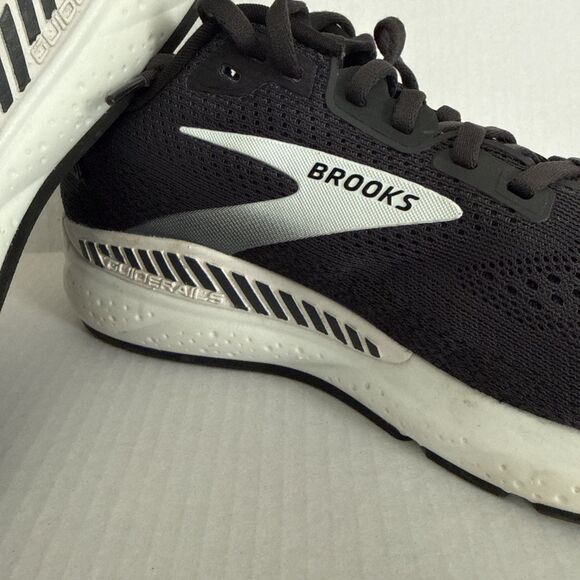 Brooks Ariel GTS 24 Womens Size 10 Wide D Ebony Black White 1204141D016 Sneakers - Picture 3 of 8